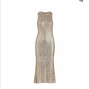 Women’s gold Ralph Lauren dress